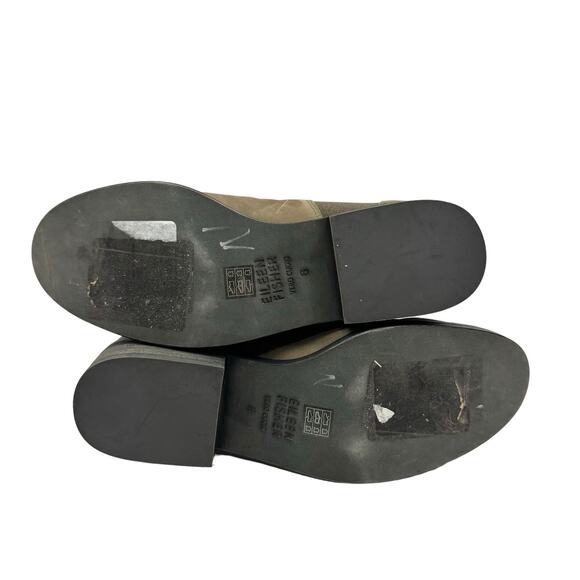 Eileen Fisher Blink Taupe Brown Gray Tumbled Nubuck Pull On Chelsea Bootie - Picture 10 of 10